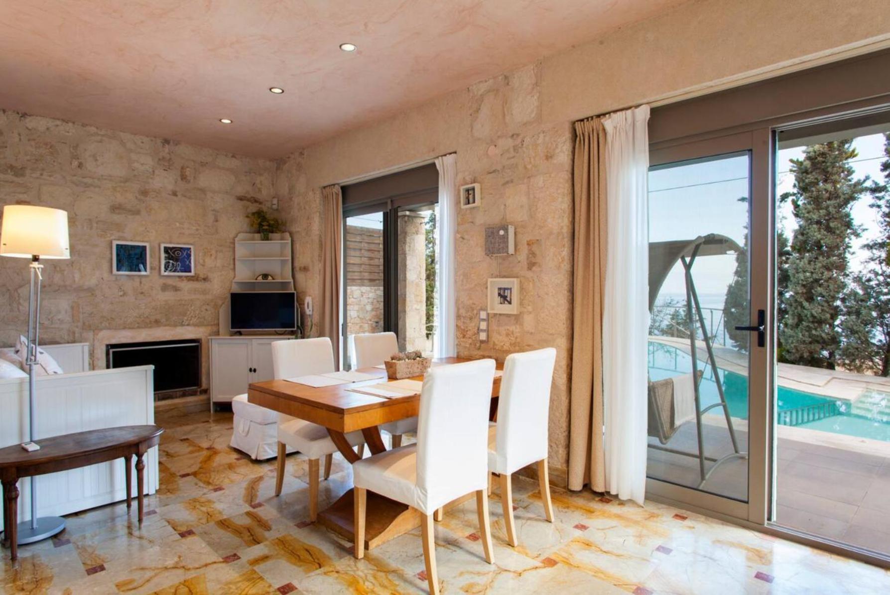 Thomais Resort: 2 Stone Villas With A Private Swimming Pool Agia Pelagia  Bagian luar foto
